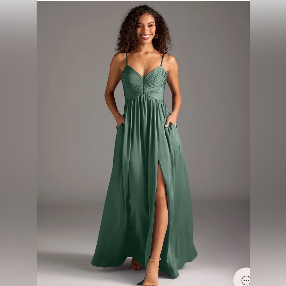 Azazie Eucalyptus Gown